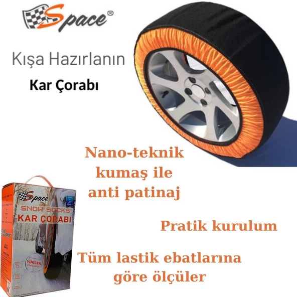 Space Kar Çorabı Anti Patinaj  (buz ve karda kaymaz) / ZICO11