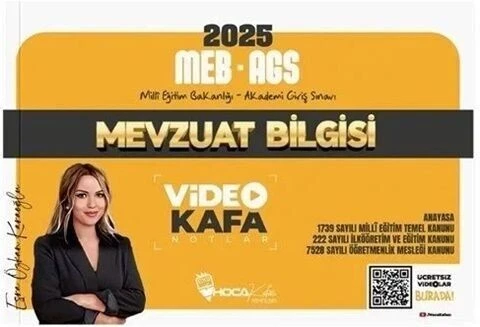 2025 MEB AGS Mevzuat Bilgisi Video Kafa Notlar Hoca Kafası