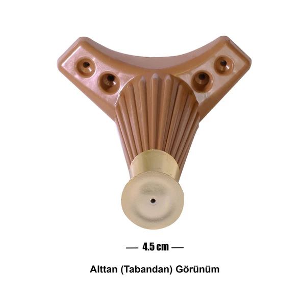 Mobilya Kanepe Masa Sehpa Ayağı Baza Ayakları Kahverengi 15 Cm (4 ADET) - 4
