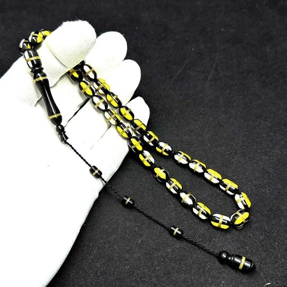 Kuka Içine Deve Kemiği Yarmalı Pirinç Sarmalı 8-12mm Kapsül Model Tesbih ürün görseli