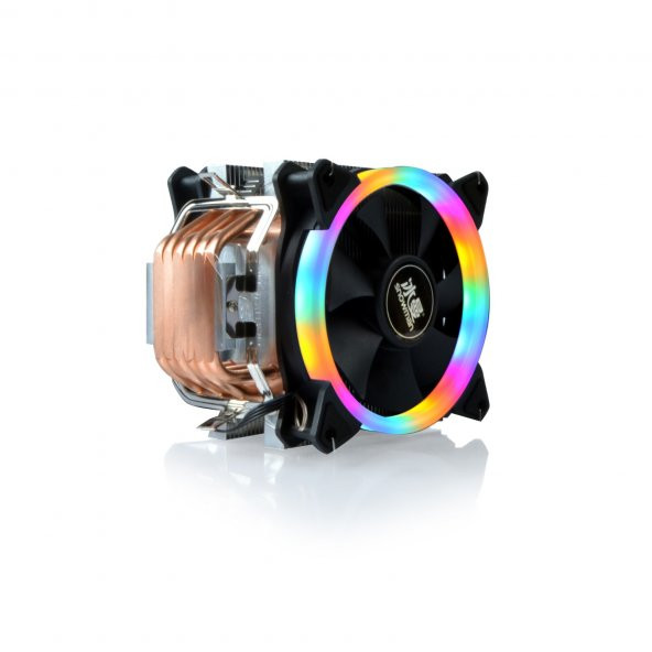 Snowman T6 (AMD/Intel Uyumlu) CPU Soğutucu Rainbow Fan - 2