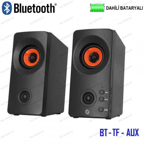 Frisby FS-2134U 1+1 Bataryalı TF + Bluetooth Hoparlör Ses Sistemi - 1
