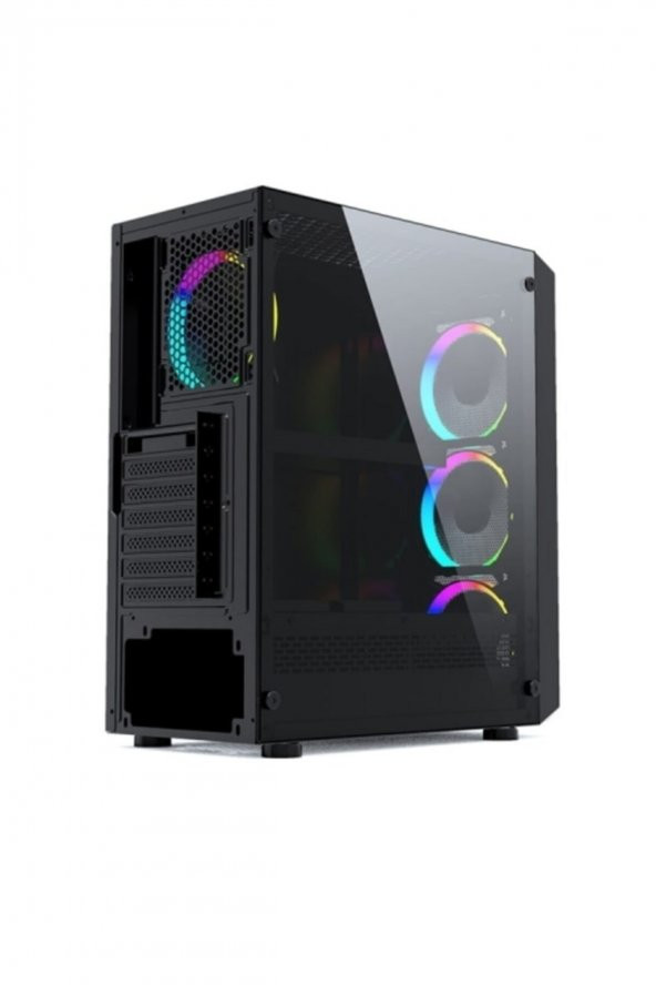 GAMETECH Velar Mesh 4x120mm Rainbow Fanlı Oyuncu Bilgisayar Kasa - 2