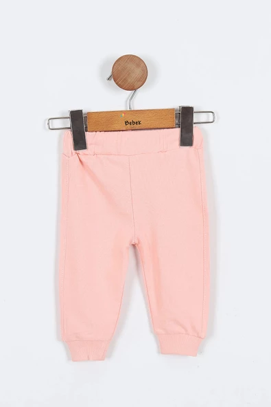 Kedi Desenli Pamuklu Fermuarlı Kapşonlu Zıbın Uzun Kol Kız Bebek 3'lü Takım Alt Üst Kız Bebek Takım - 12