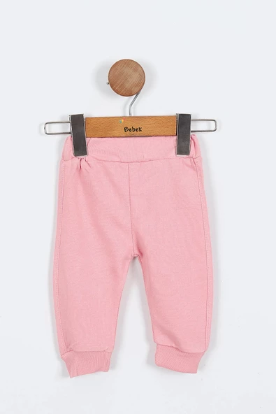 Kedi Desenli Pamuklu Fermuarlı Kapşonlu Zıbın Uzun Kol Kız Bebek 3'lü Takım Alt Üst Kız Bebek Takım - 6