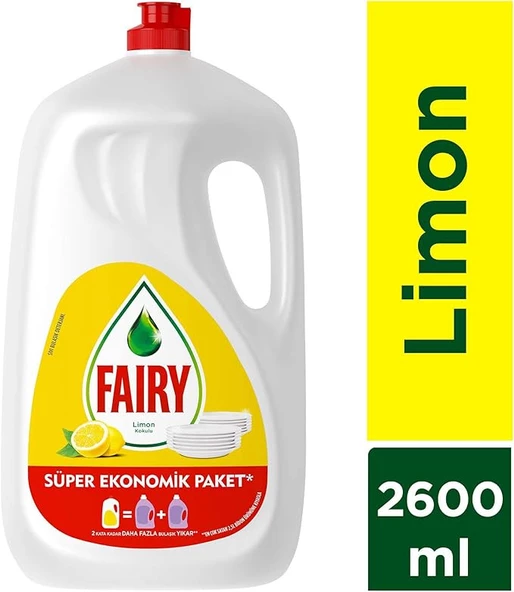 Fairy Orijinal Sıvı Bulaşık Deterjanı 2600ml Limon Kokulu