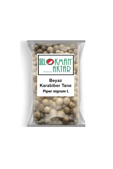 Beyaz Karabiber Tane Akbiber 250 gr, Lokman Aktar