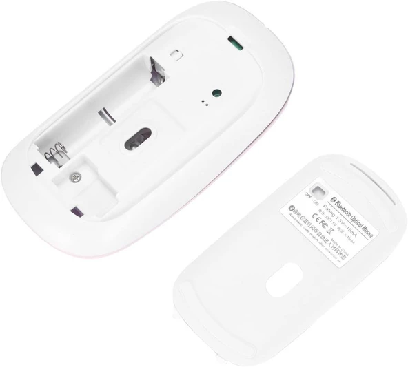 Onpad Extreme 10.1'' Uyumlu Kablosuz Bluetooth Pilli Optik Mouse - Pembe - 5