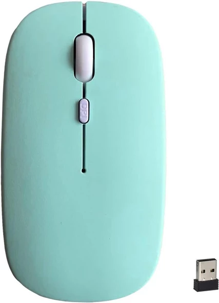 NPO S407 Tablet 8" Uyumlu Kablosuz Bluetooth Pilli Optik Mouse - Yeşil
