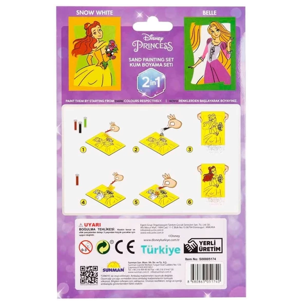 Nessiworld 2in1 Disney Princess Kum Boyama Seti - 4