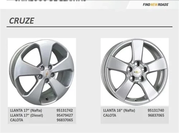 Chevrolet Cruze Jant Göbeği Orijinal GM - Resim 2