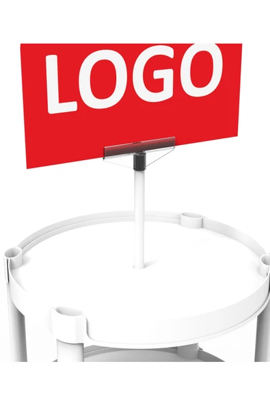 Plastik Kolay Kurulum Ürün Teşhir Standı Oval Plastik Stand - 4