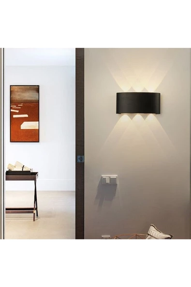 5 Adet 10 Watt Gün Işığı Ledli Işık Süzmeli Dekoratif Led Aplik Bahçe Teras Veranda Kamelya Apliği - Resim 2