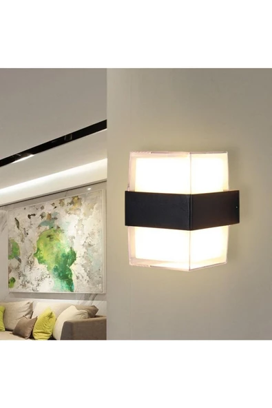 Maravi 10 Watt Gün Işığı Led Aplik, Bahçe, Balkon, Salon, Banyo, Villa Dış Cephe, Kapı Giriş Apliği - 5