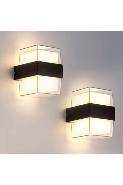 Maravi 10 Watt Gün Işığı Led Aplik, Bahçe, Balkon, Salon, Banyo, Villa Dış Cephe, Kapı Giriş Apliği - 2