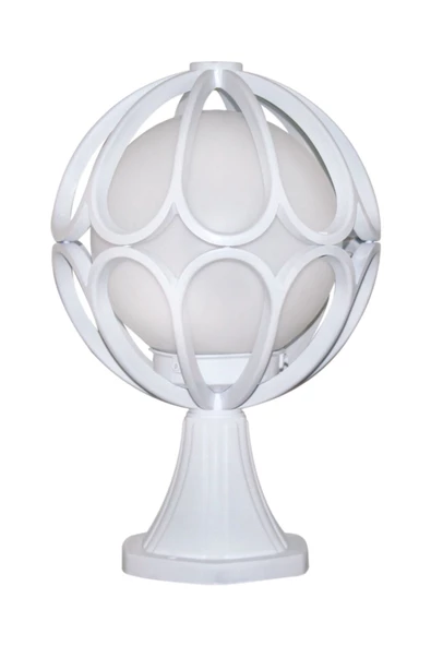 Set Üstü Papatya Bahçe Ve Dış Mekan Aydınlatma Armatürü Beyaz ürün görseli