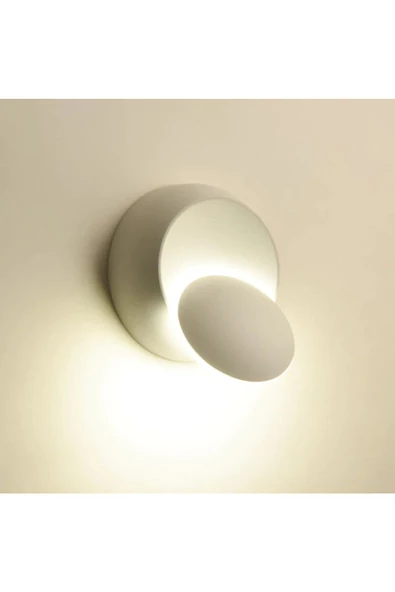 6W 3000K GÜNIŞIĞI BEYAZ GÖVDE DEKORATİF LED DUVAR APLİK - 2