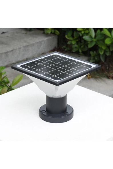 Güneş Enerjili Set Üstü Bahçe Armatürü, Solar Duvar Armatürü, Çim Üstü Solar Armatür, Set Üstü Aplik - 2