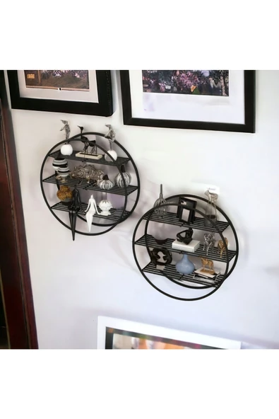 Metal, Modern, Mini Raf, Metal Duvar Rafı, Kaktüs, Obje, Oje, Aksesuar Rafı, Mini Metal Raf - 7