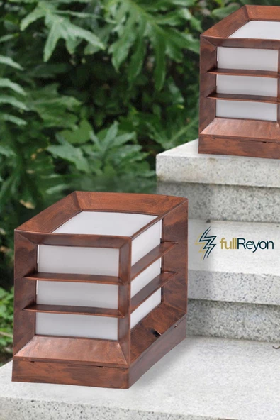 Panjurlu Kare Küp Bahçe Aydınlatma Armatürü Set Üstü Aplik ürün görseli