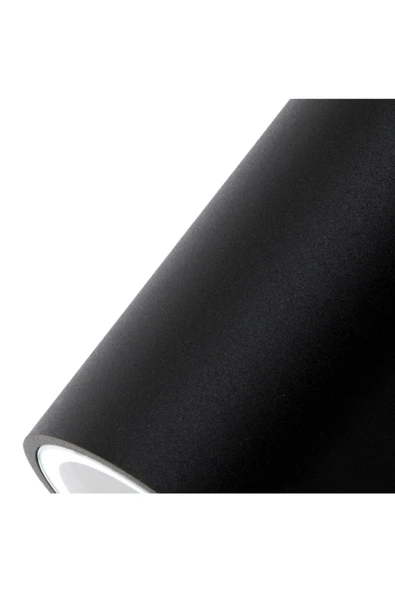 Dekoratif Çift Yönlü Siyah Aplik - Kırmızı Işık - Ampuller Dahil - Resim 2