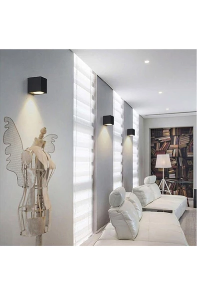 50 Adet Tek Yönlü Iç Dış Mekan Dekoratif Modern Lüks Aplik - 5
