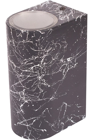 Mermer Desen Amber Işık Dekoratif Çift Yönlü Iç Dış Mekan Aplik - Resim 5