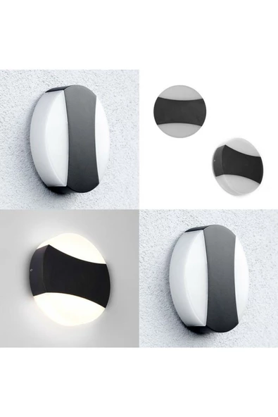 18 Watt Gün Işığı Ledli Bahçe, Balkon, Teras, Kamelya, Veranda, Banyo, Duvar Apliği, Led Armatür - 3