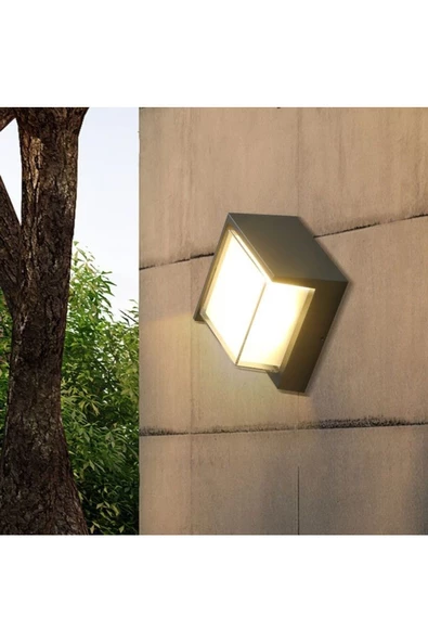 12 Watt 4200 Kelvin Ledli Dış Mekan, Balkon, Bahçe, Duvar, Teras, Kamelya Apliği,led Armatür - 8