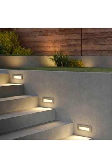 Antrasit Kasa Sensörlü Gün Işığı Merdiven Ve Basamak Armatürü ürün görseli 1