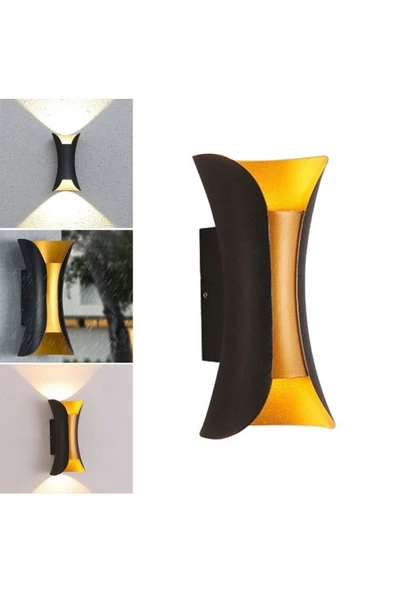 3000K Gün Işığı Ledli, 10 Watt Modern Tasarım Aplik, Bahçe, Balkon, Teras, Salon Apliği, Led Aplik - Resim 5