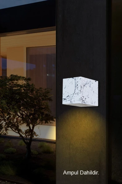 Amber Işık Led Iç - Dış Mekan Dekoratif Modern Lüks Aplik - 2