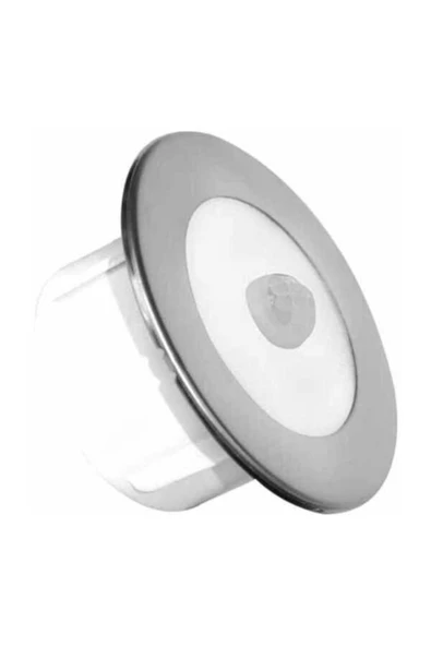 Yuvarlak Beyaz Işık Analog Sensörlü Led Spot Basamak Armatürü - Resim 2
