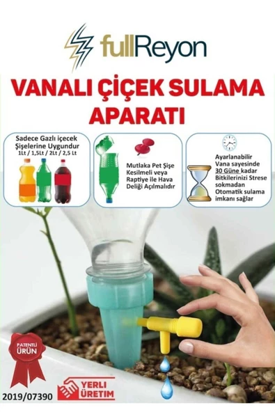 Zaman Ayarlı Çiçek Ve Fidan Sulama Aparatı 10 Adet Yerli Üretim - 2