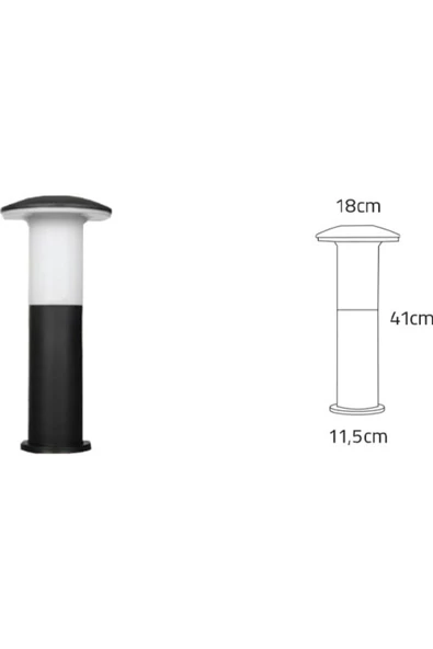 E27 Duylu Dekoratif Bahçe Set Üstü Armatür, Mantar Aplik, Bahçe Duvar, Çim, Teras Duvar Armatürü - 3