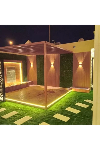 4 Watt AMBER Işık Ledli Dekoratif Işık Süzmeli İç ve Dış Mekan Aplik, Modern Armatür, Şık Armatür - 3