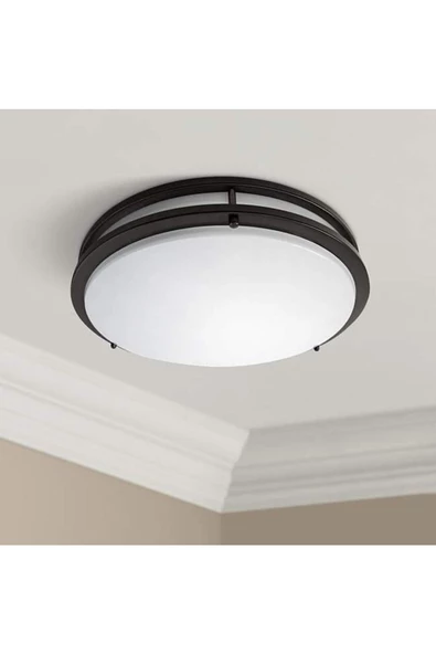 24 Watt, 4000K Soğuk Beyaz Işık Sıva Üstü Led Armatür, Banyo, Balkon, Salon Tavan ve Duvar Armatürü - 4