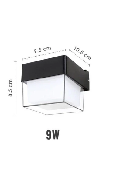 6 Watt Gün Işığı Ledli Dış Mekan, Bahçe, Teras, Balkon, Kamelya, Veranda Apliği, Bahçe Duvar Armatür - 4