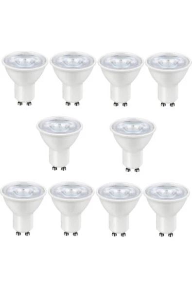 10 Adet 7 W Beyaz Işık 1. Sınıf Gu10 Duy Led Ampul - 6500 Kelvin ürün görseli 1