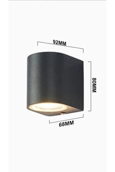 Yeşil Işık Led Iç - Dış Mekan Dekoratif Modern Lüks Aplik Ip65 - Resim 4