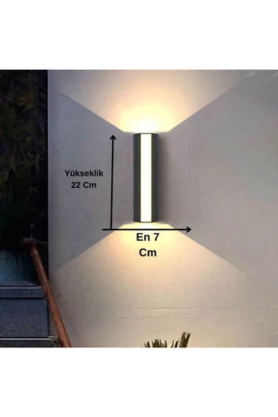 Modern ve Şık Tasarım 8 Watt Gün Işığı Led Armatür, Villa, Kafe, Bar, Otel, Bahçe, Balkon Led Aplik - 5