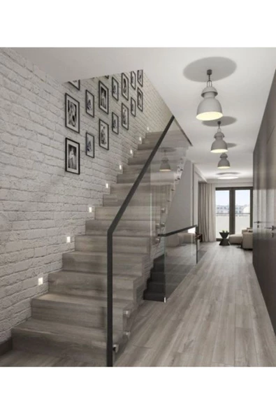 3 W Koridor Merdiven Kare Sensörlü Spot Günışığı - Resim 2