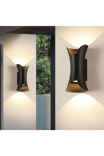 10 Watt Gün Işığı Ledli Modern Tasarım İç ve Dış Mekan Otel, Kafe, Ev, Villa Dış Cephe Apliği - Resim 3