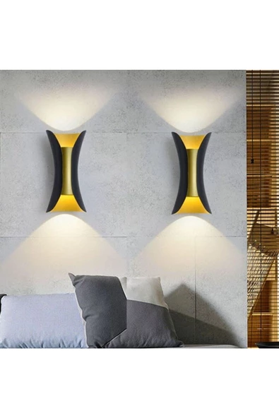 10 Watt Gün Işığı Led Armatür, Villa, Bungalov, Bahçe, Balkon Apliği, Modern Led Aplik, Şık Armatür - 2