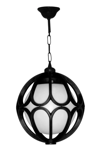 Birinci Sınıf Papatya Plastik Avize - Tavan Apliği - Siyah - Resim 2