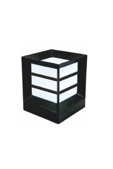 Fullreyon Izgaralı Set Üstü Aydınlatma Kare Küp Bahçe Aydınlatma Dekoratif Aplik Gr-25147