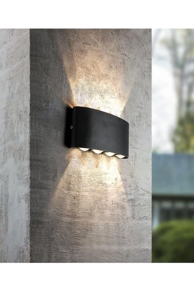 12 Watt Gün Işığı Dekoratif Işık Süzmeli Led Aplik, Modern Led Armatür, İç ve Dış Mekan Modern Aplik - 2