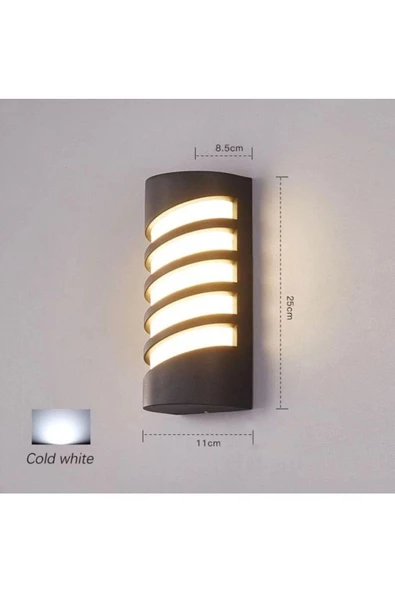 24 Watt Gün Işığı Ledli İç ve Dış Mekan Apliği, Banyo, Teras, Veranda, Balkon, Kamelya Bahçe Apliği - 8