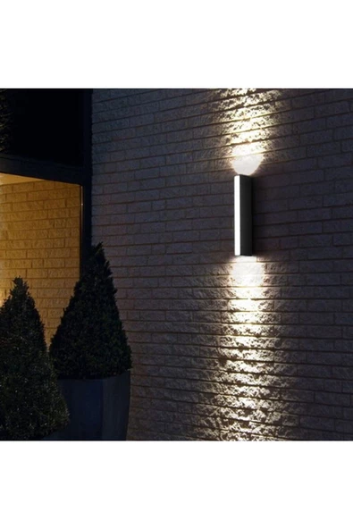 12 Watt Gün Işığı Plastik Kasa Led Aplik Bahçe Teras Kafe Bar Yazlık Bungalov Apliği Armatür - 6