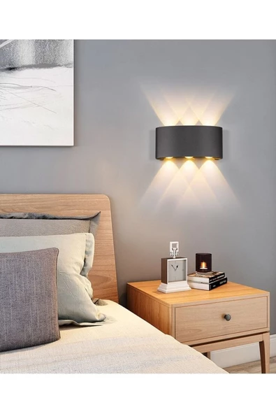 Uranüs 10 W Gün Işığı Ledli Dekoratif Işık Süzmeli Iç Ve Dış Mekan Modern Aplik - 5